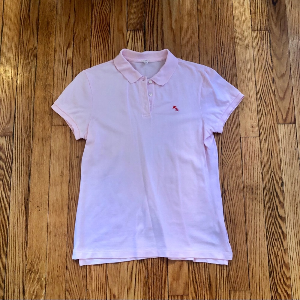 J. Crew Light Pink Short Sleeved Polo